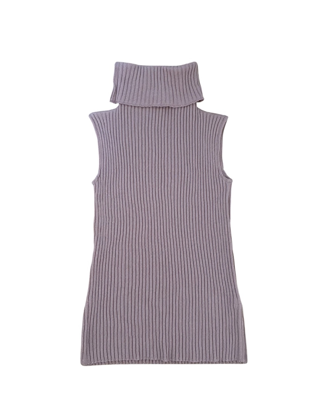 Vintage Linda Lundström Basics Ribbed Sleeveless Turtleneck Tunic – Made in Cana